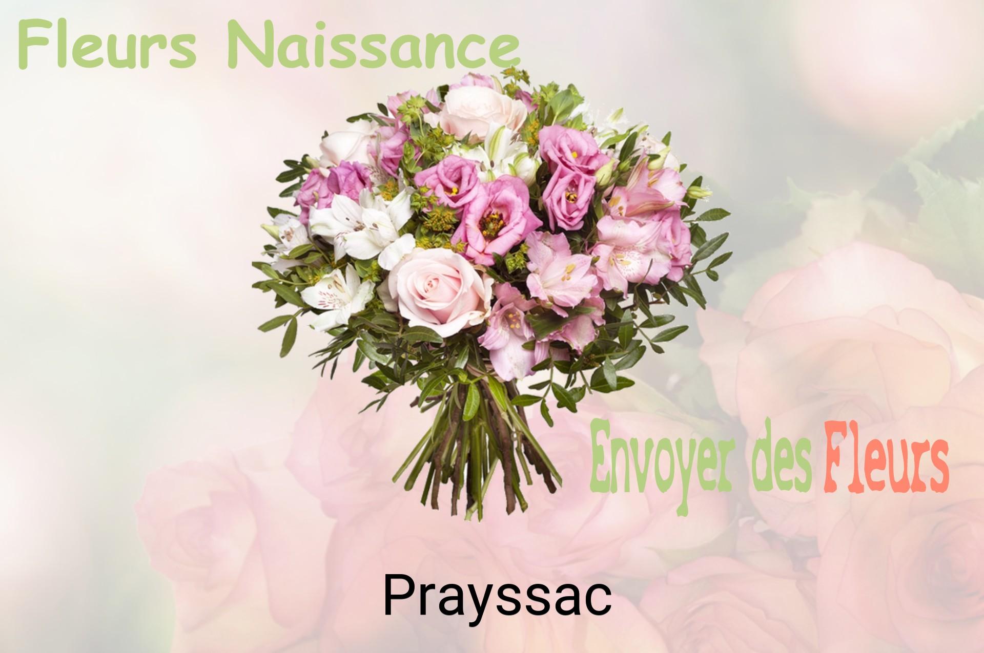 Bouquet de fleurs de naissance livré à Prayssac